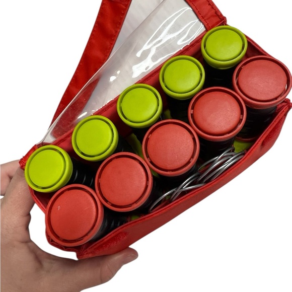Remington All That! Electric Hot Rollers 10 Hair Curlers Travel Case With Clips - Picture 4 of 7